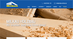 Desktop Screenshot of milkau-holzbau.de